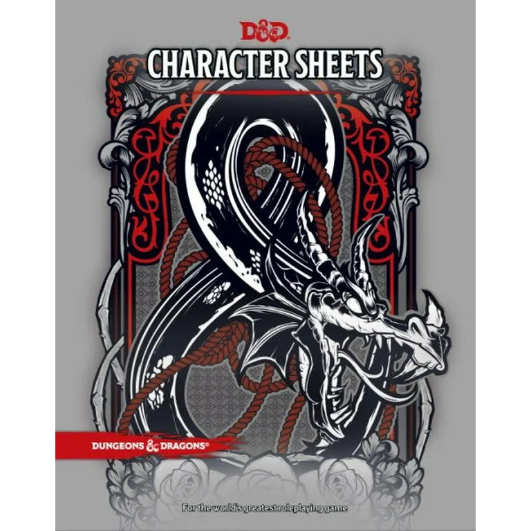 D&D Character Sheets 20 Sheets 5th Edition