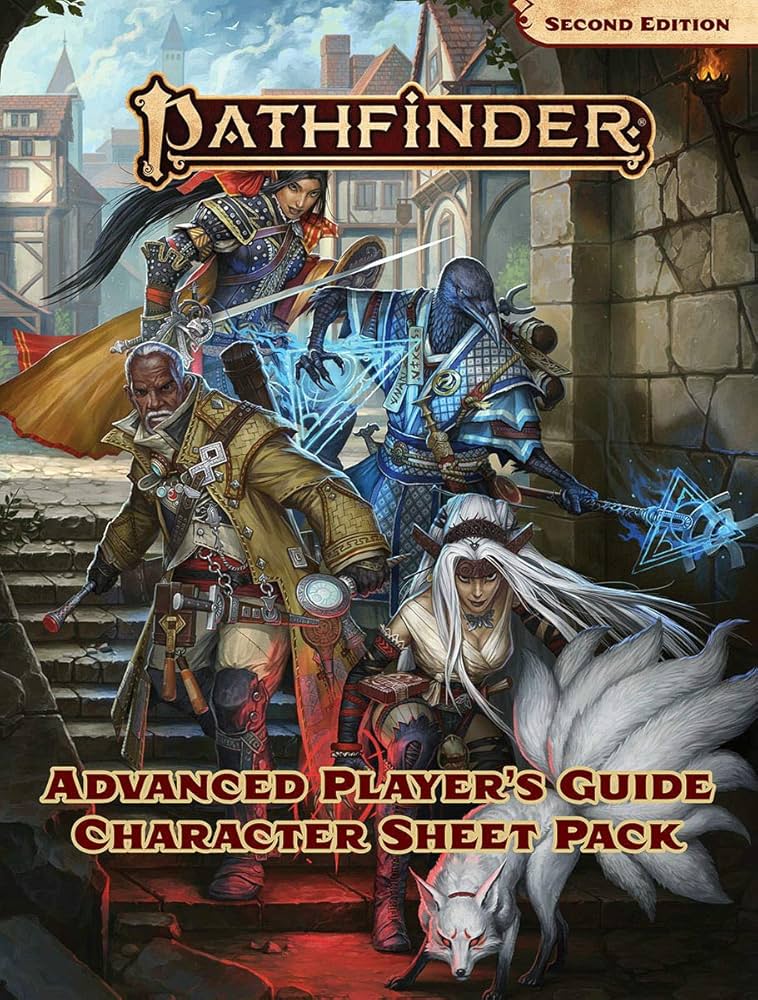 Pathfinder Advanced Player's Guide Character Sheet Pack 2nd Edition