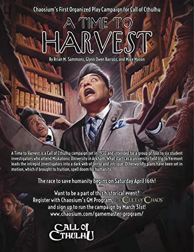 Call of Cthulhu A Time to Harvest 7th Edition
