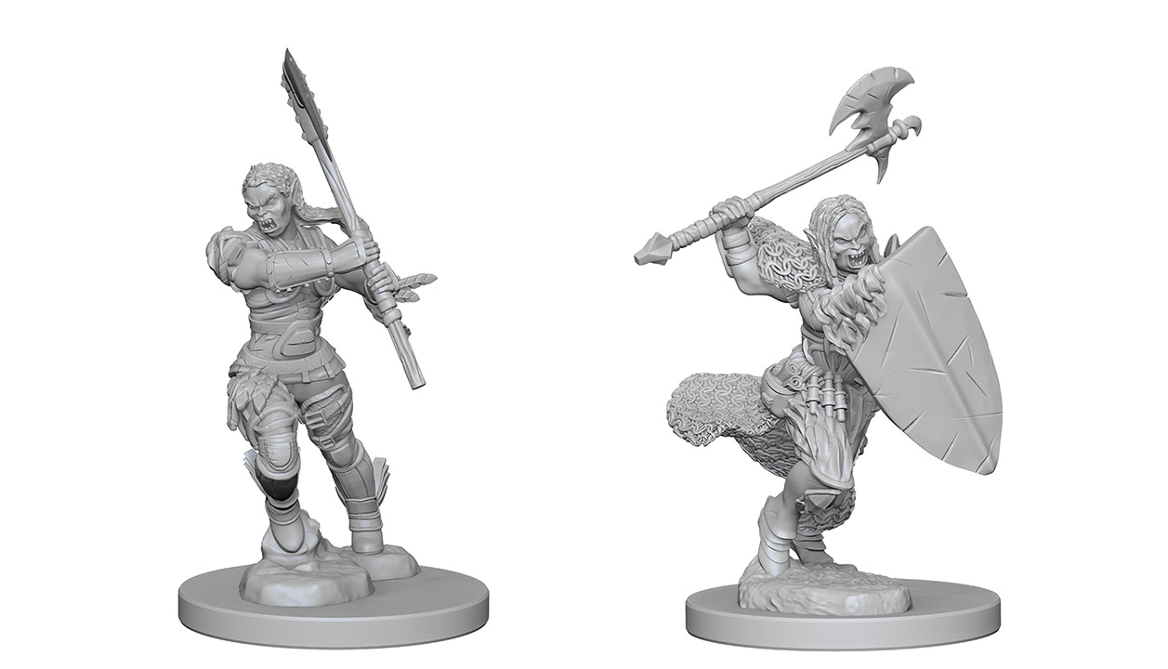 Female Half-Orc Barbarian