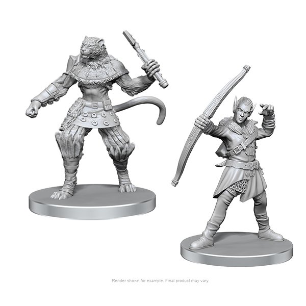 Elf Hunter & Catfolk Bandit